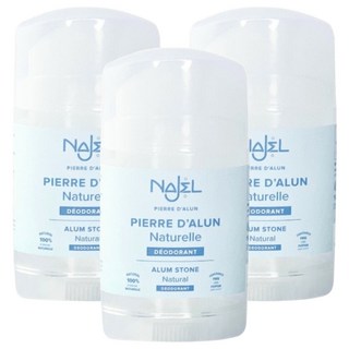 NAJEL 天然明礬石止汗制臭, 100g, 3瓶