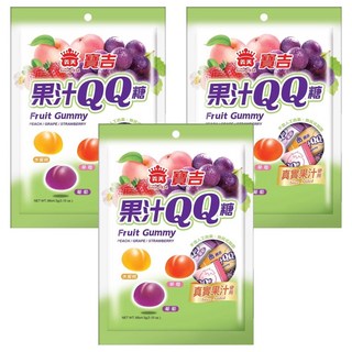 義美 寶吉果汁QQ糖 綜合, 88g, 3袋
