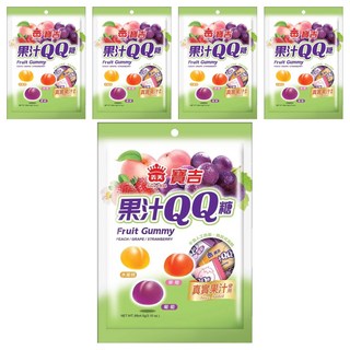 義美 寶吉果汁QQ糖 綜合, 88g, 5袋
