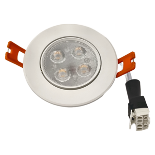 DANCELIGHT 舞光 5W 歡笑崁燈 3000K 黃光 7cm 時尚白, 1個