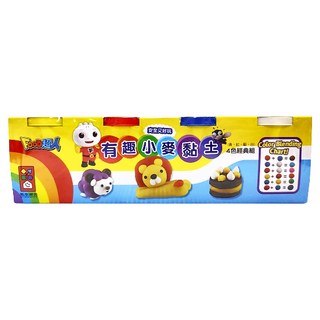 FOOD超人 有趣小麥黏土經典組 黏土組, 黃色 + 紅色 + 藍色 + 白色, 1組