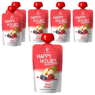 Happy Hours 生機纖果飲 蘋果/藍莓/草莓, 100g, 6入