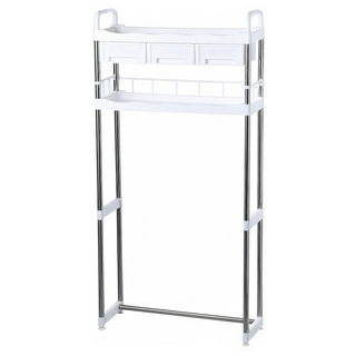 品屋 多層馬桶置物架, 白色, 1個