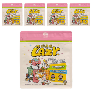 COUCH POTATO 沙發馬鈴薯 Lazy 懶蟲系列 全齡貓無穀貓糧 200g 17%低碳水化合物 0%無穀物成分, 麵包蟲雞肉, 5包