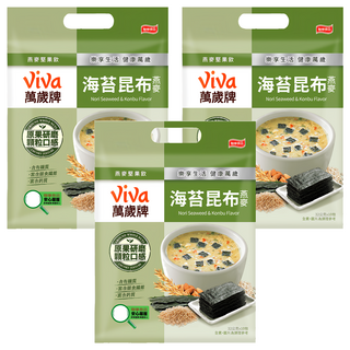 ViVa 萬歲牌 燕麥堅果飲 海苔昆布風味, 320g, 3袋