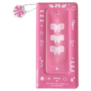 Bfancy Sweet Girl 口袋相簿 四格相簿, 深粉紅色, 20張