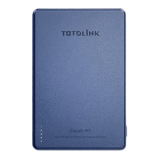 TOTOLINK 超薄磁吸無線快充行動電源 5000mAh USB-C, Classic M5, 太空藍