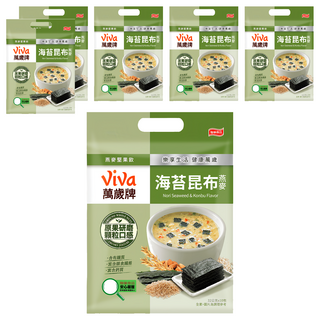 ViVa 萬歲牌 燕麥堅果飲 海苔昆布風味, 320g, 6袋