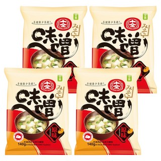 十全 味噌 (原味) 100%使用台灣米釀製, 140g, 4包