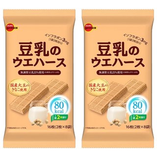 BOURBON 北日本 豆乳威化夾心餅, 112.8g, 2包