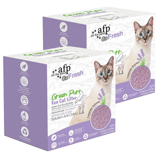 all for paws 清新系列 竹纖環保豆腐砂, 4.5kg, 2盒, 薰衣草香