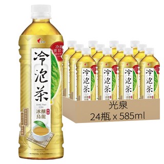 光泉 冷泡茶 冰釀烏龍 無糖 24瓶, 585ml
