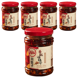 川娃子 香酥油辣子 香辣夠味 拌飯拌麵入菜皆宜, 200g, 5瓶