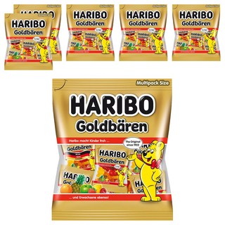 HARIBO 金熊Q軟糖分享包 不添加人工色素 口感Q彈 小袋包裝, 250g, 6袋