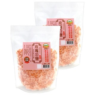 WON LAI WON 旺來旺 喜馬拉雅山玫瑰岩鹽 粗, 1kg, 2包