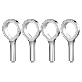 環形增壓蓮蓬頭 Set 4個 ABS材質, 銀色