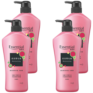 逸萱秀 瞬效修護系列 柔亮零毛燥洗髮乳 毛鱗片屏護科技 適合毛躁無光澤頭髮, 700ml, 4瓶