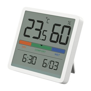 S.E.A.T. 錫特工業 大螢幕廚房電子溫濕度計測量儀, 顏色隨機, 1個