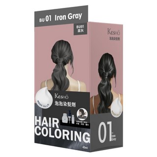 KeSHO 泡泡染髮劑, 1個, 霧灰