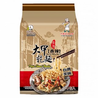 大甲佳旭 大甲乾麵 香辣 全素 116g, 4包