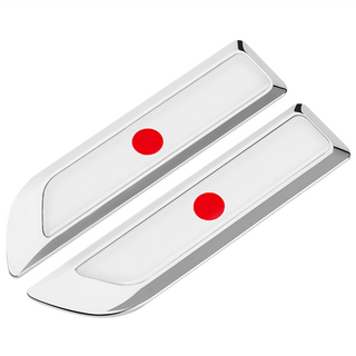 bebehome 多國旗幟車側金屬徽飾貼, 1套, 銀色日本