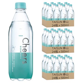 TAISUN 泰山 CHEERS 氣泡水, 500ml, 72瓶