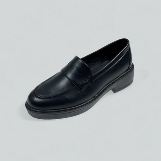 shoes& 女性厚底便士樂福鞋 人造皮革 sn196