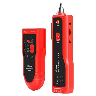 畢亞茲 模擬信號網絡尋線儀 RJ11 RJ45, 紅色, 1台