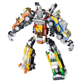 賽車系列 8合1精裝盒變形機器人積木組 786片, 1組, 多色