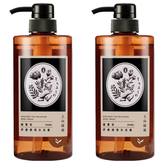 tsaio 上山採藥 國寶茶舒緩調理沐浴露 600ml 添加國寶茶萃取 搭配 芍藥 及 酵母, 2瓶