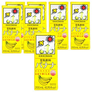 KIKKOMAN 龜甲萬 豆乳 香蕉風味，果汁4%, 200ml, 7入