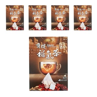 里仁 有機補氣茶, 6g, 15包, 5盒