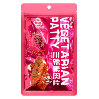 三陽食品 川辣素肉片 軟嫩多汁 香氣十足的素食零嘴 口感酷似牛肉乾, 250g, 1包