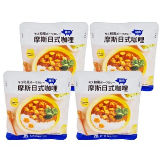 MOS BURGER 摩斯 日式咖哩 豬肉, 200g, 4包