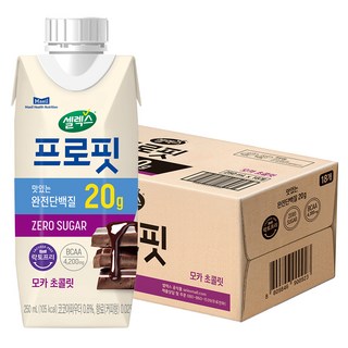 Selex 無糖牛奶蛋白飲 摩卡巧克力口味, 18瓶, 250ml