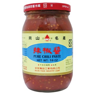 名山牌 安安辣椒醬 純素, 450g, 1罐