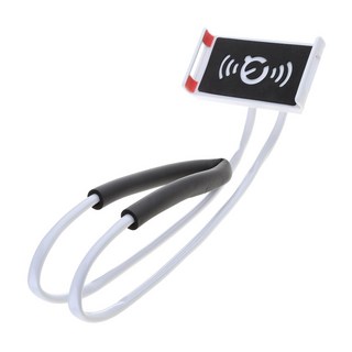 頸掛式懶人支架 白色 360度旋轉 解放雙手, 1個