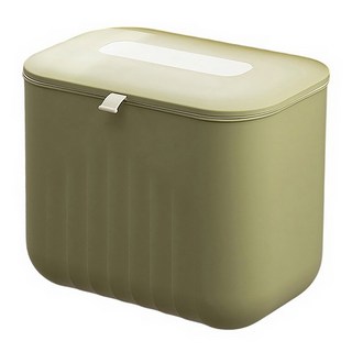 i life 廚房浴室壁掛垃圾桶,7L,抹茶綠