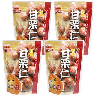 康健生機 有機甘栗仁, 嚴選天津甘栗製作 口感鬆軟綿密, 150g, 4包