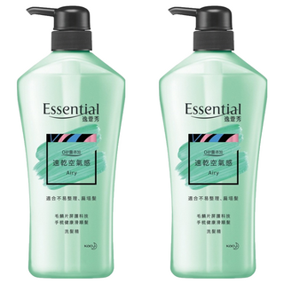 Essential 逸萱秀 速乾空氣感洗髮精 適合不易整理、扁塌髮, 700ml, 2瓶