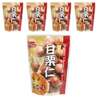 康健生機 有機甘栗仁, 嚴選天津甘栗製作 口感鬆軟綿密, 150g, 5包