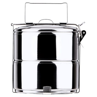 ZEBRA 斑馬牌 304不銹鋼 多層飯盒 8102 10cm 2層 400ml, 不銹鋼 銀色, 1個