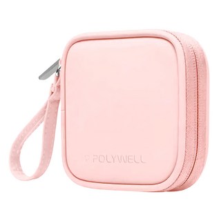 POLYWELL 寶利威爾 迷你隨身收納包, PW15-T65-0330, 粉紅色, 1個