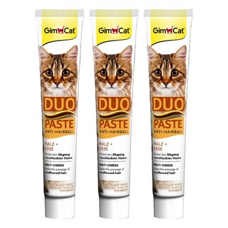 Gim Cat 俊寶 雙效化毛膏 含起司及麥芽, 50g, 化毛, 3條