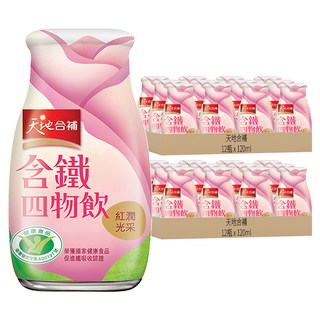 天地合補 含鐵玫瑰四物飲, 12瓶, 120ml, 2盒