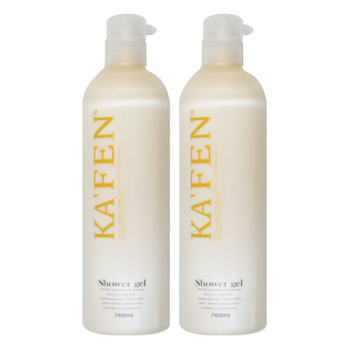 KA'FEN 卡氛 美肌香水沐浴乳 東方花香調 溫和潔淨 9種胺基酸水潤 2種水解蛋白萃取, 760ml, 2瓶