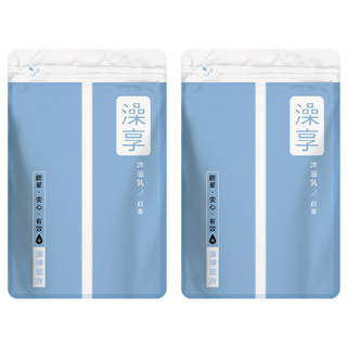 澡享 沐浴乳補充包 白茶 植物來源 成分天然 無皂鹼 礦物油 無人工色素, 650g, 2包