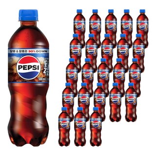 펩시 엑스트라 피즈 탄산음료, 24개, 500ml