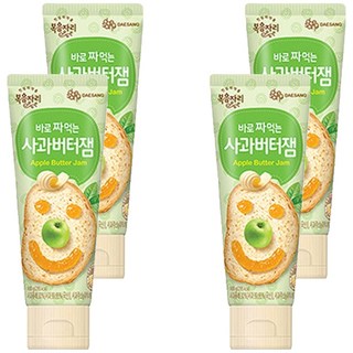 Bokumjari 不沾手軟管蘋果奶油醬, 100g, 4個