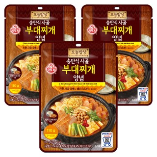 OTTOGI 不倒翁 牛骨燉肉部隊鍋調理包, 3包, 110g